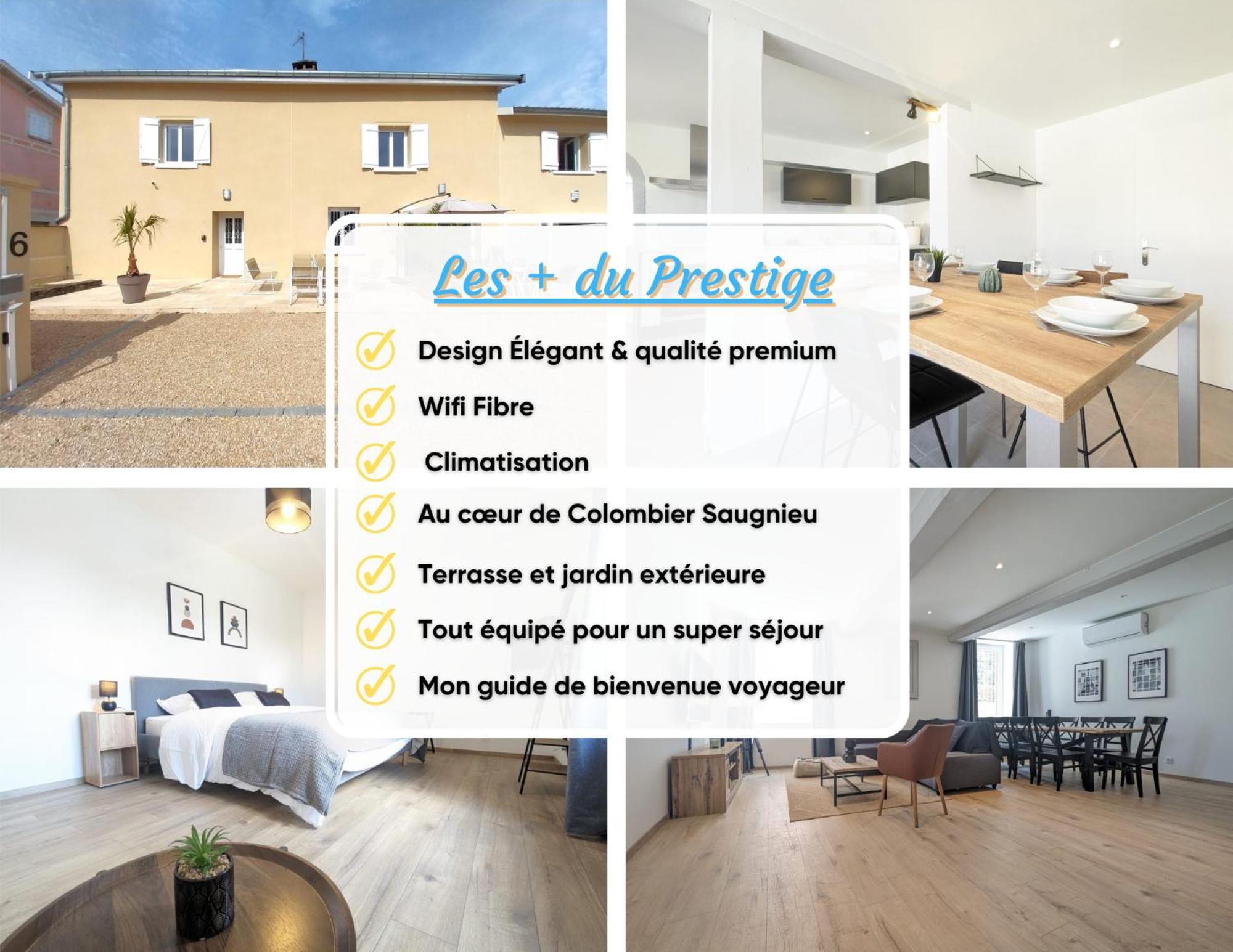 Le Prestige 152 Proche Aeroport -gare Lyon -groupama Stadium-ldlc Arena Apartment *